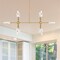 Designers Fountain Star Dust 60 Watt 10-Light Brushed Gold Mid-Century Modern Island Light with Natural Marble Accents D304C-IS-BG - alternate 7